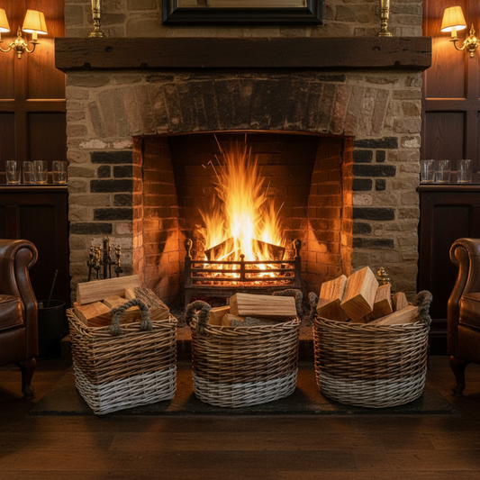 Full set of 3 Triple Tone Chunky Storage Baskets