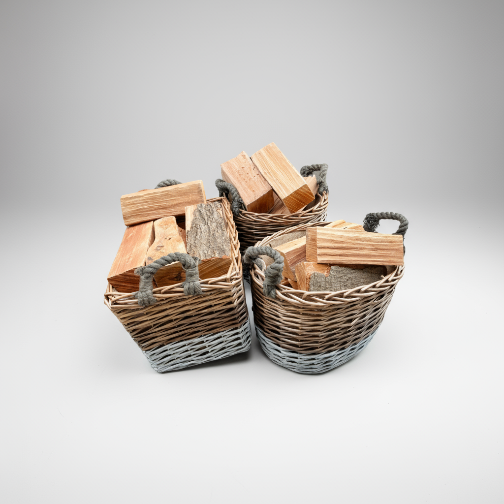 Full set of 3 Triple Tone Chunky Storage Baskets